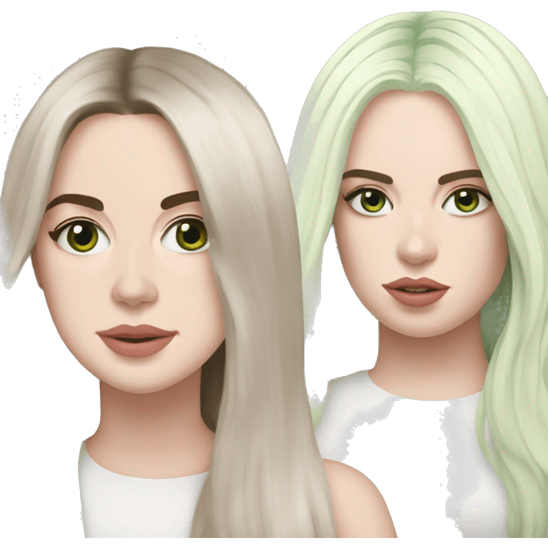 Lana del rey and Billie Eilish  emoji