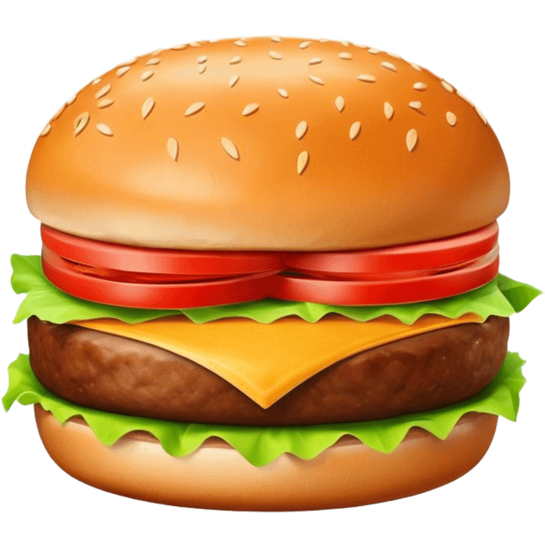 Plain burger no cheese emoji