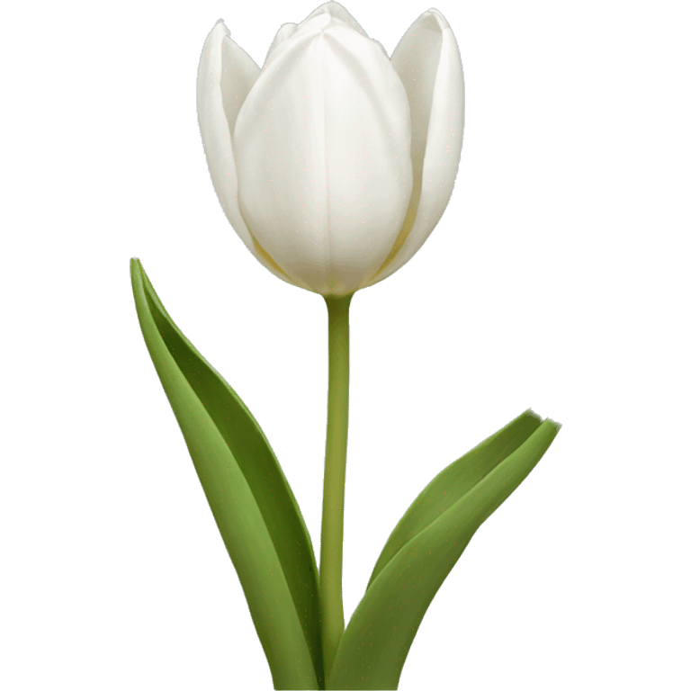 white tulips emoji