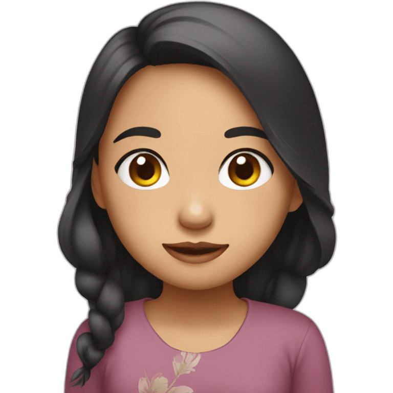 Cute indonesian girl emoji