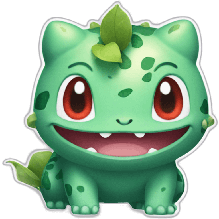 bulbasaur with a check mark emoji