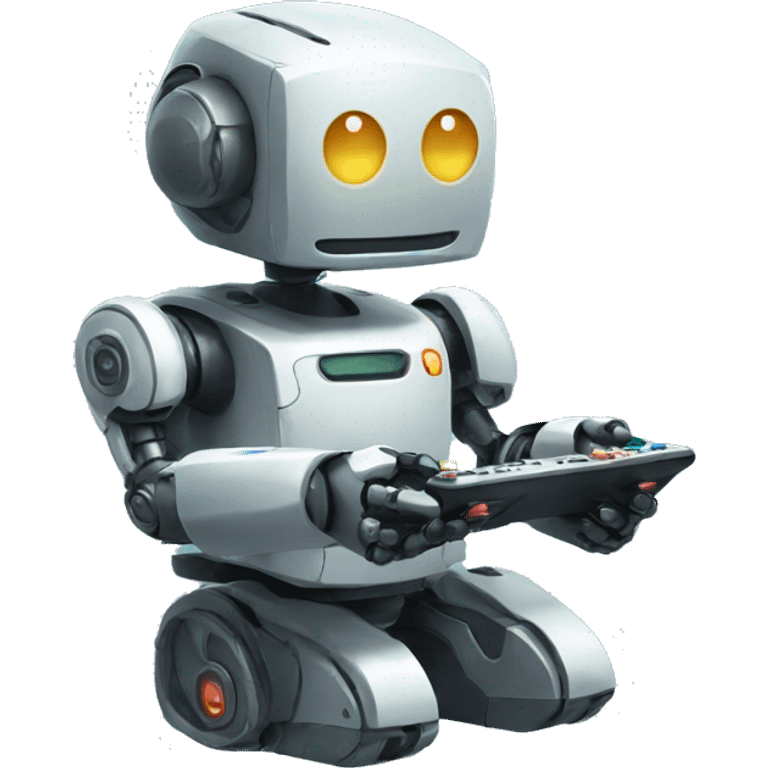 Robot Playing video Game emoji