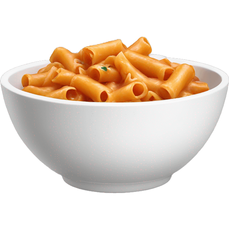 Vodka pasta in a white bowl emoji