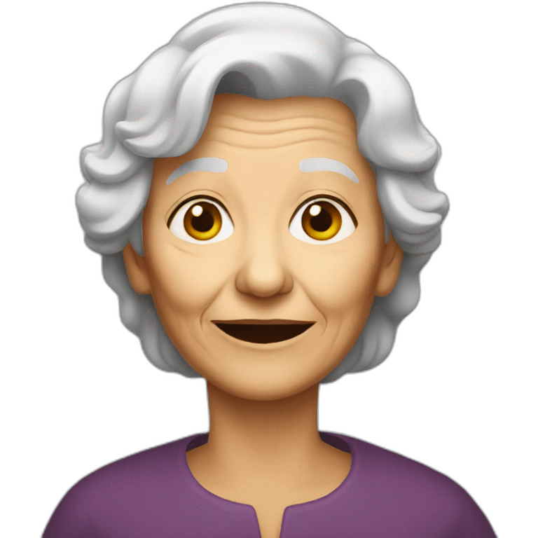 old woman emoji