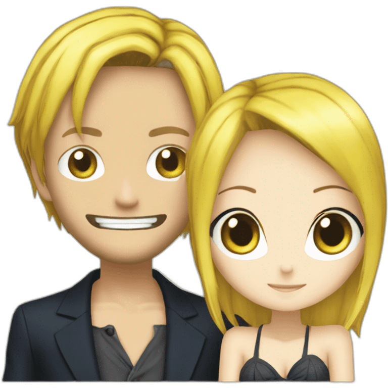 Sanji et nami emoji