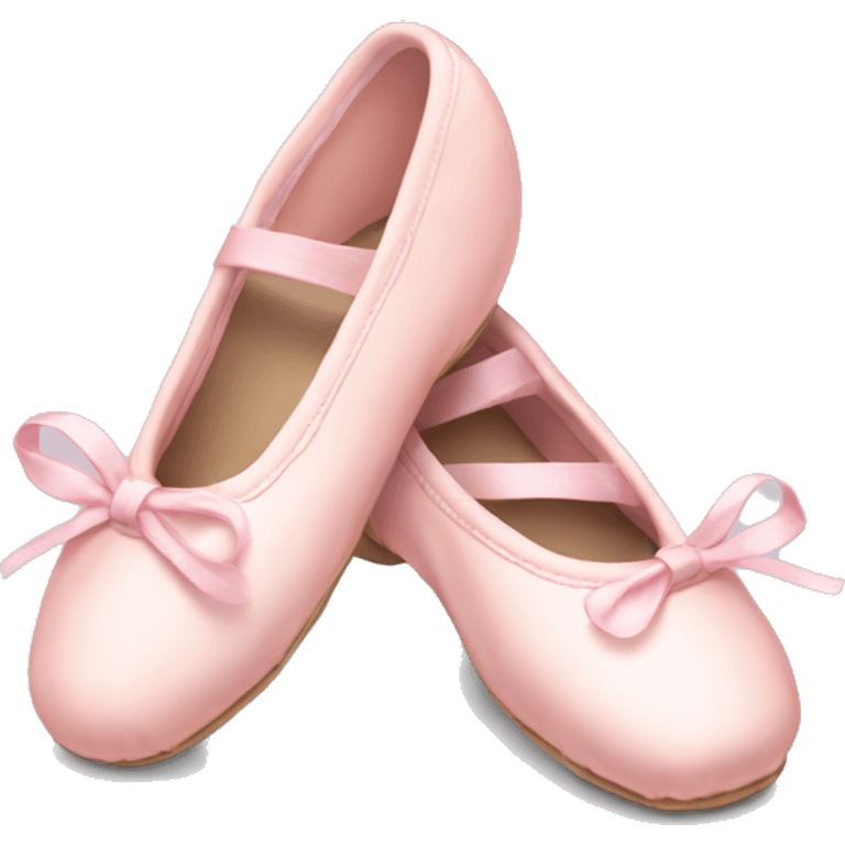 Pale pink ballet shoes emoji