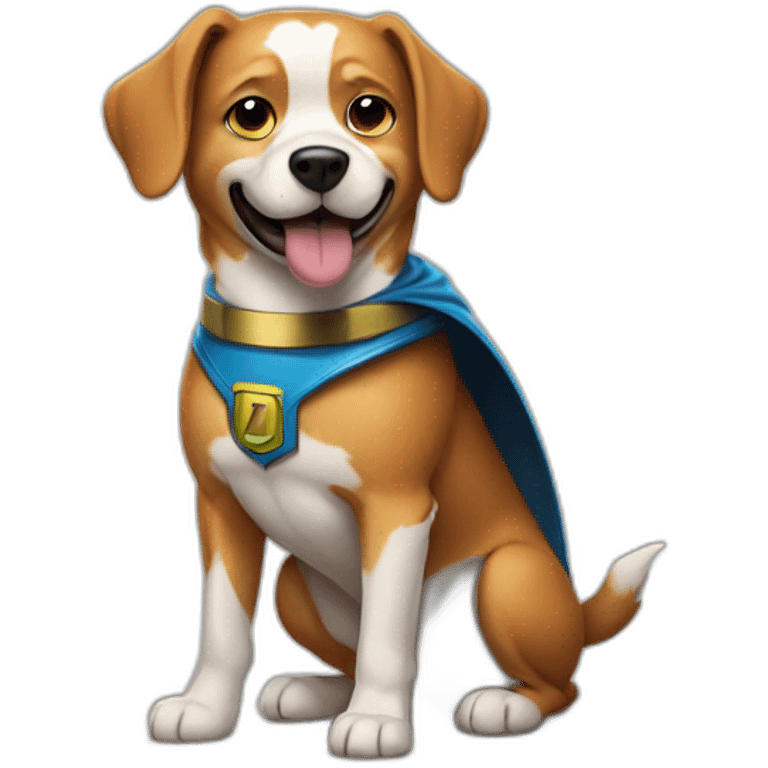 a super hero dog emoji