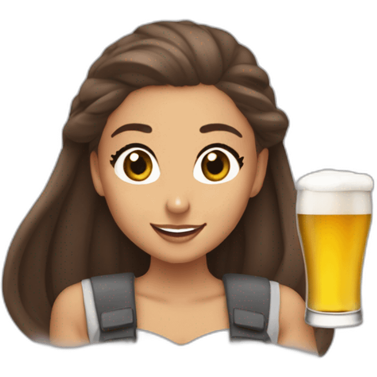 Ariana Grande qui boit de la bière emoji