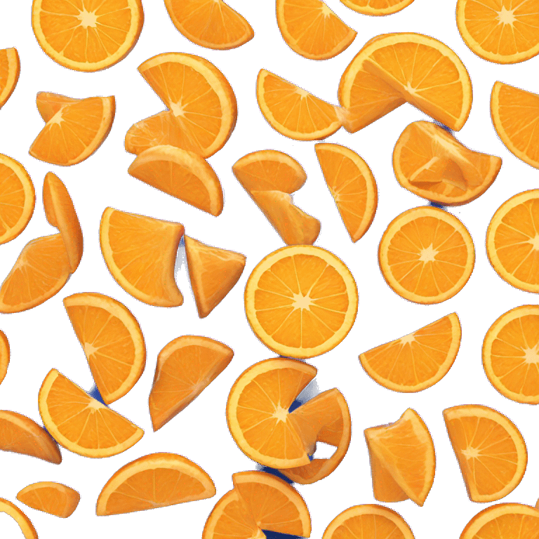 3D Orange slice  emoji