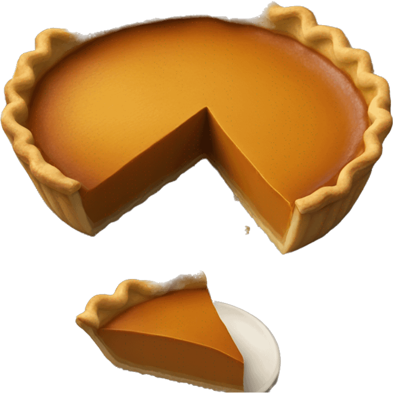 Pumpkin pie emoji