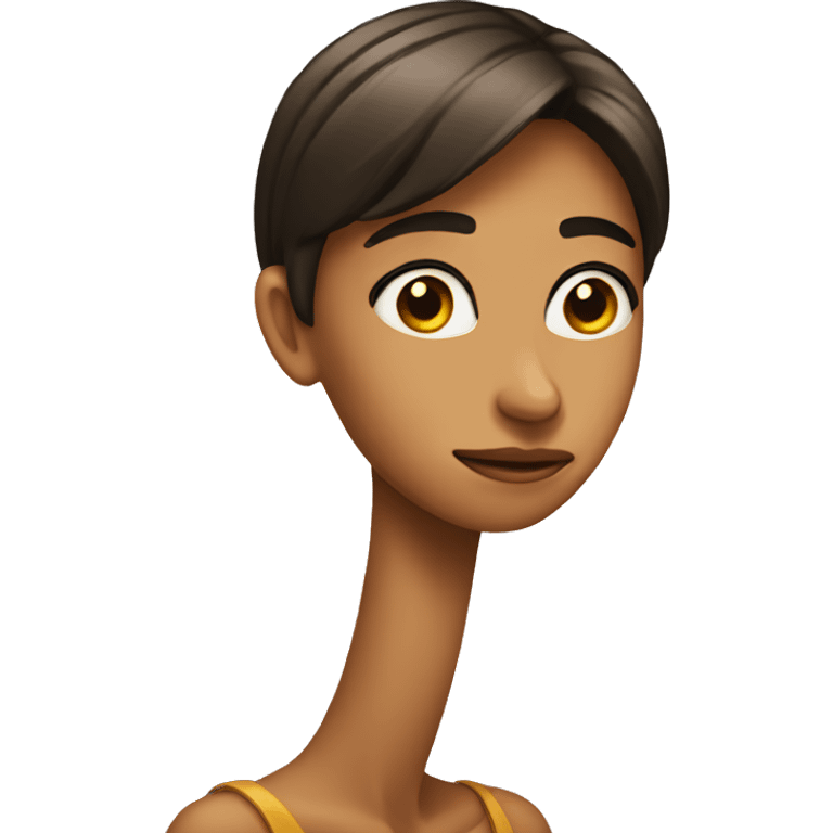 long neck karen side eye emoji