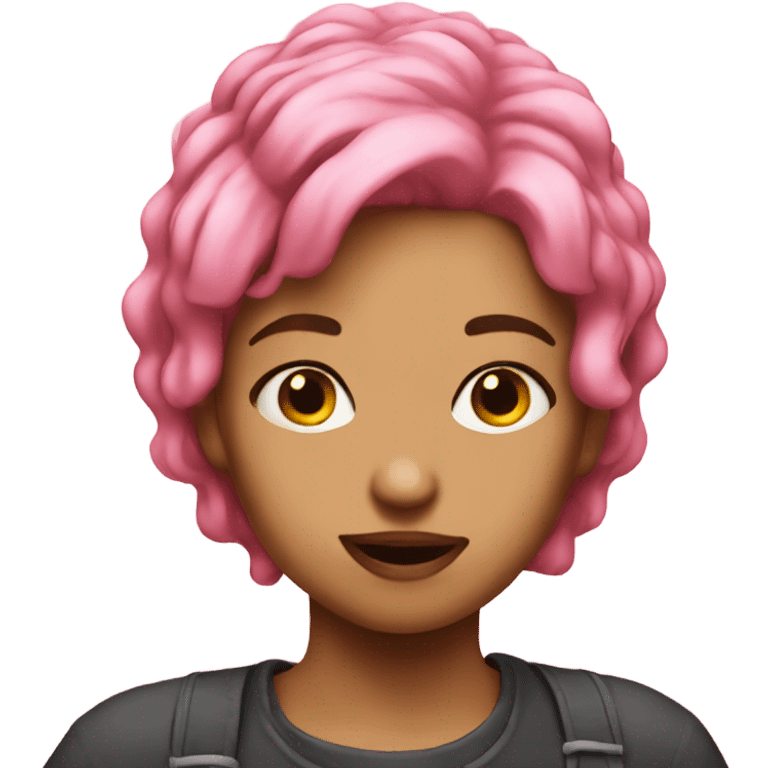 pink haired meme girl emoji