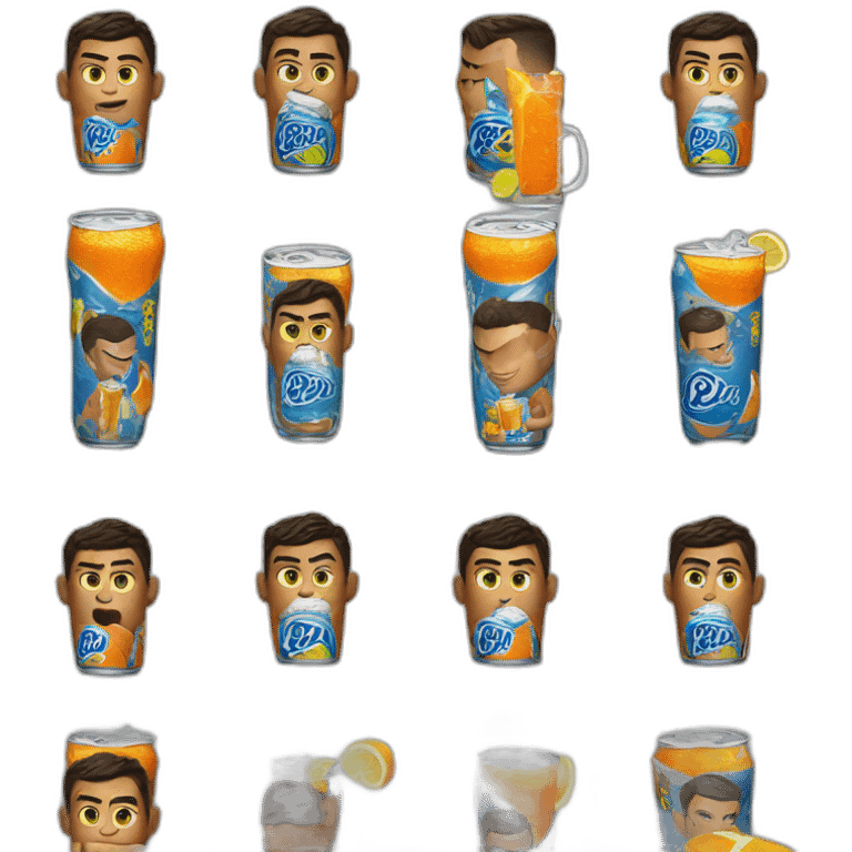 Cr7 drinks fanta emoji