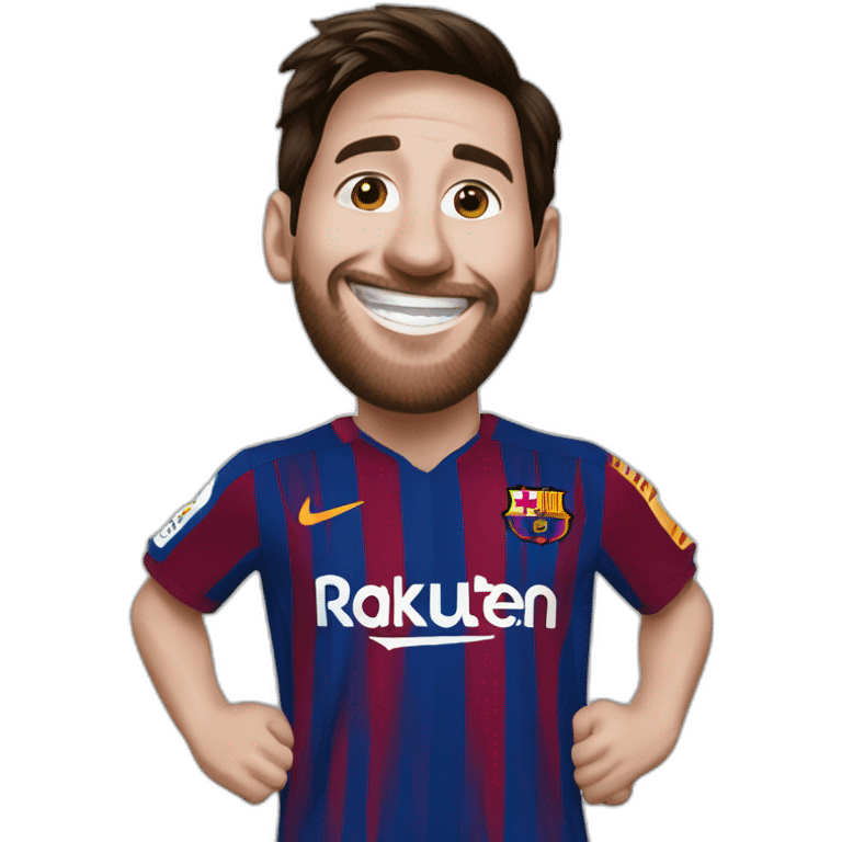 Happy messi emoji