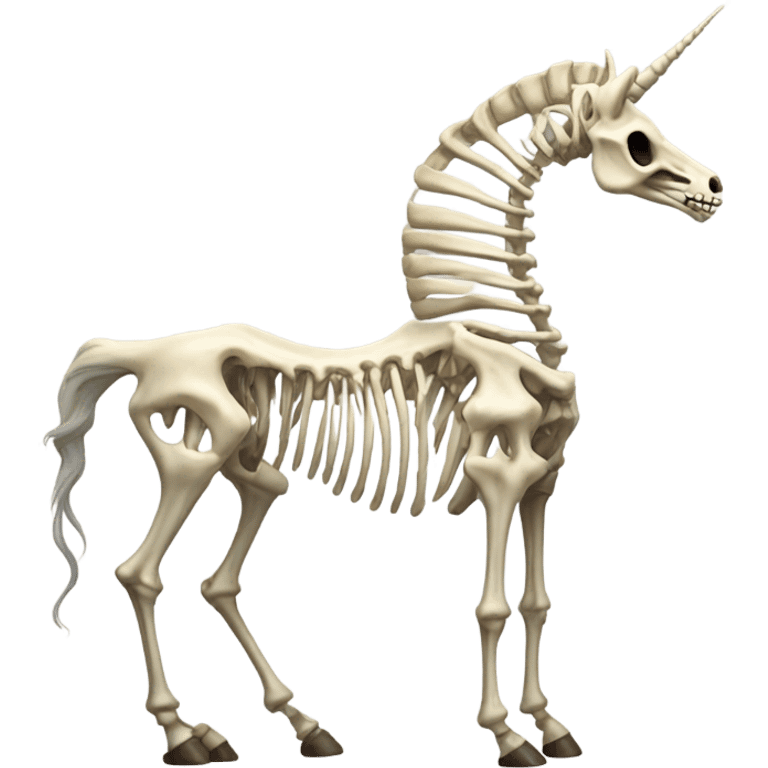 Skeleton unicorn  emoji