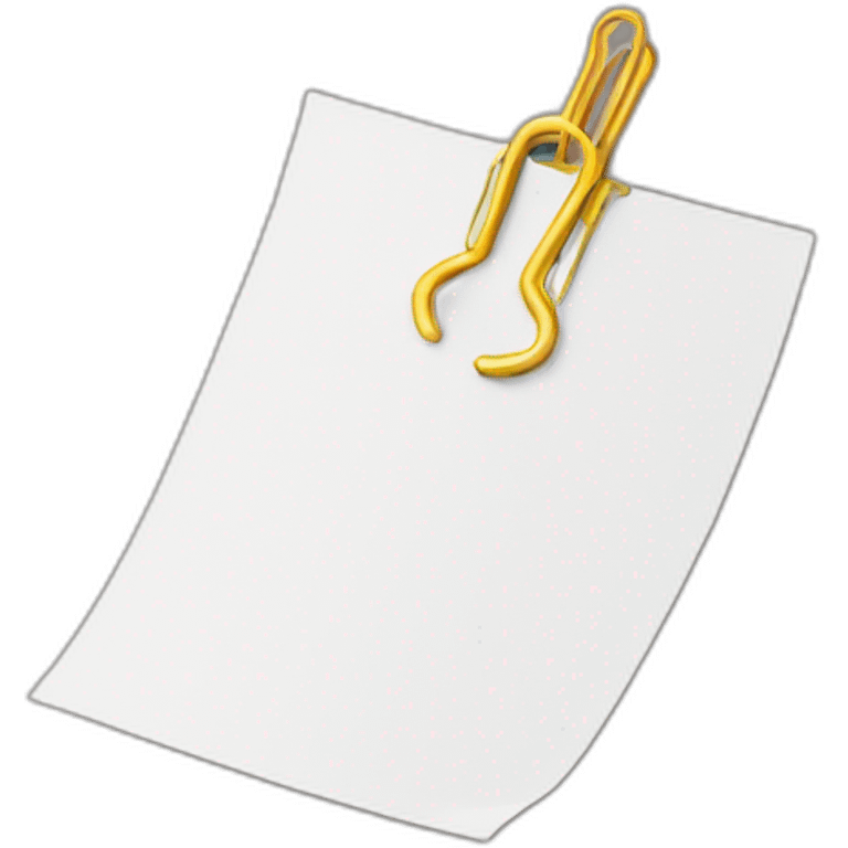 papers with a paperclip emoji