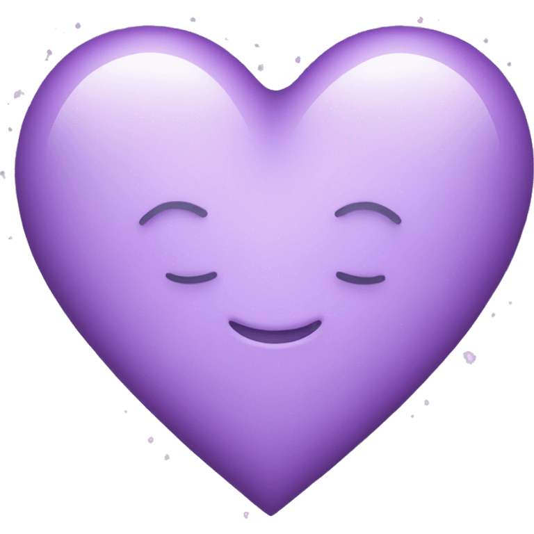 Light Purple Heart with sparkles emoji