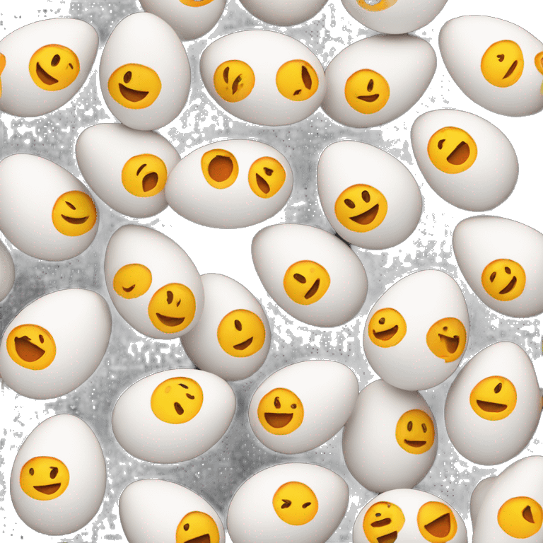 egg fires with smile emoji