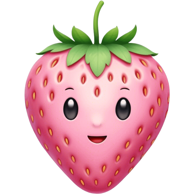 pastel pink strawberry  emoji