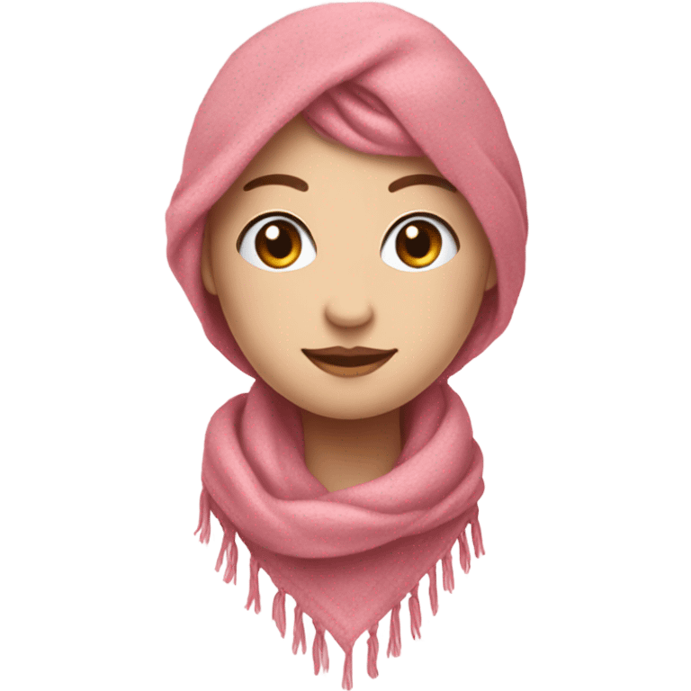 pink scarf  emoji