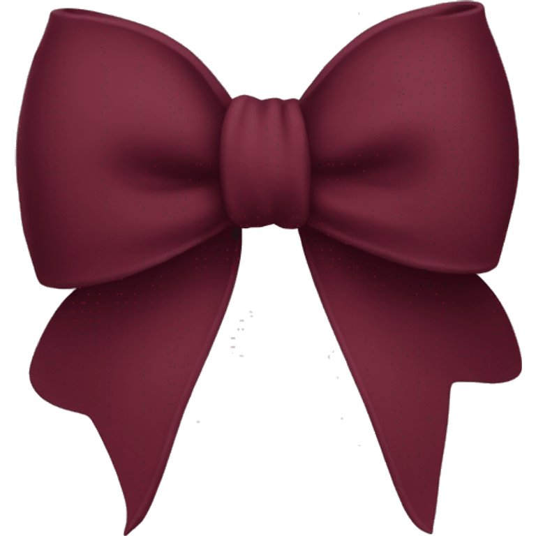 burgundy little bow emoji