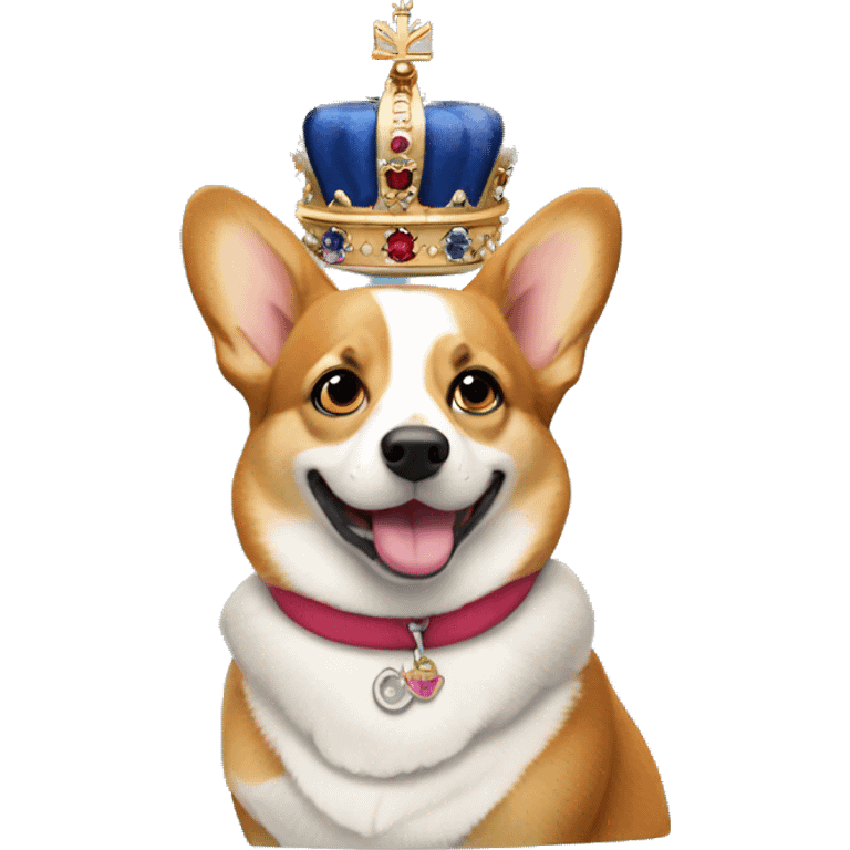 Queen Elizabeth the corgi emoji