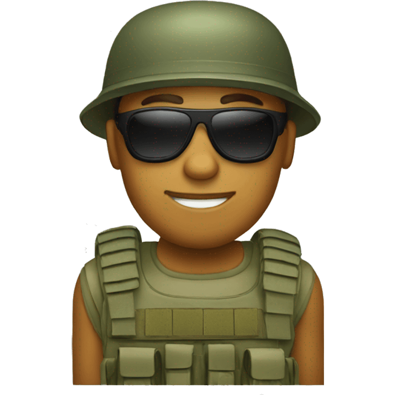 soldier in sunglasses emoji