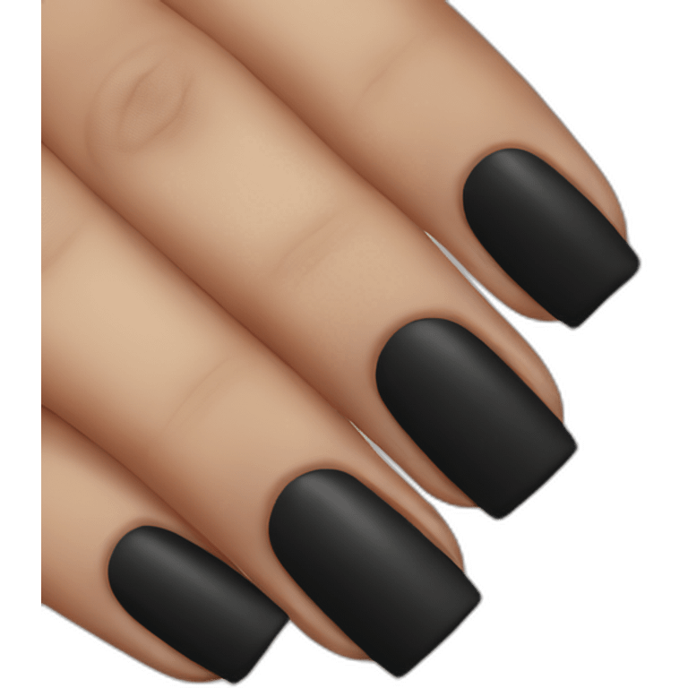 black nails emoji