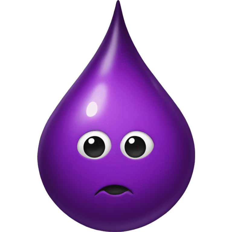 purple blood drop emoji