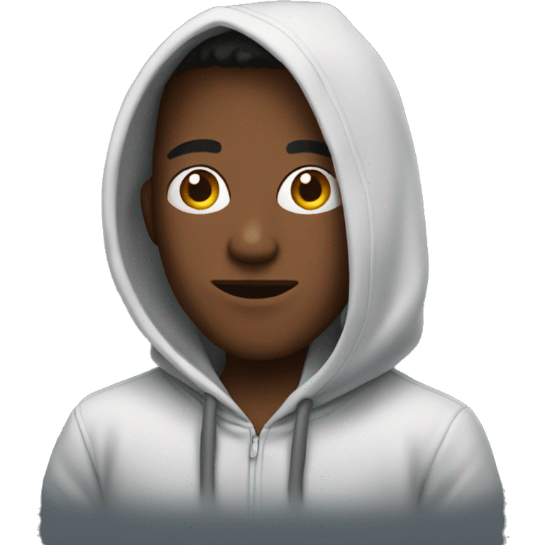 Guy with a hoodie emoji