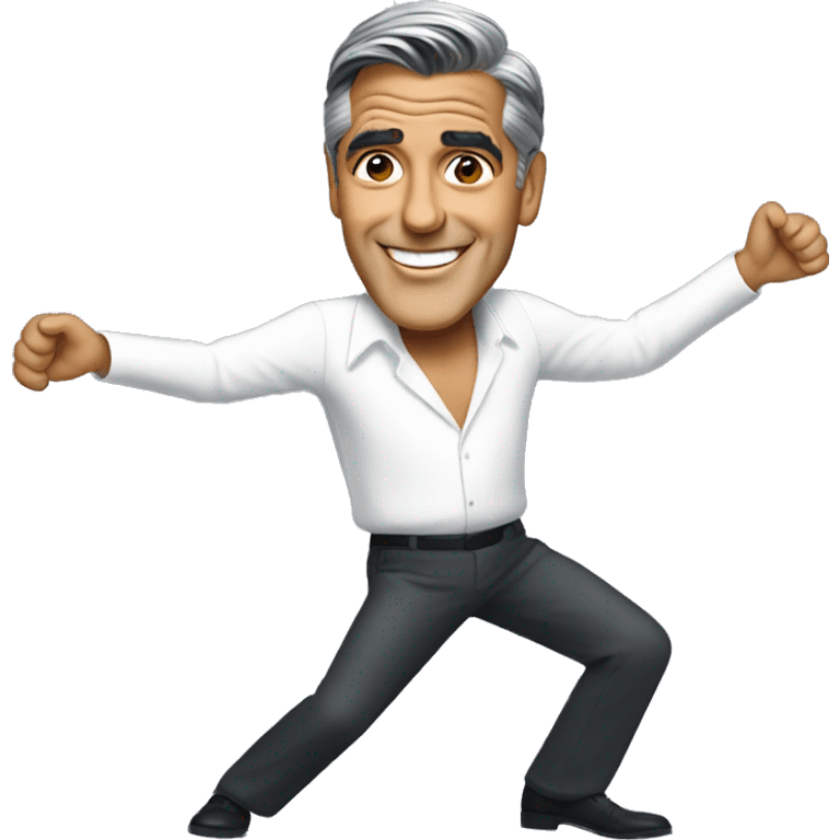 George clooney dancing emoji