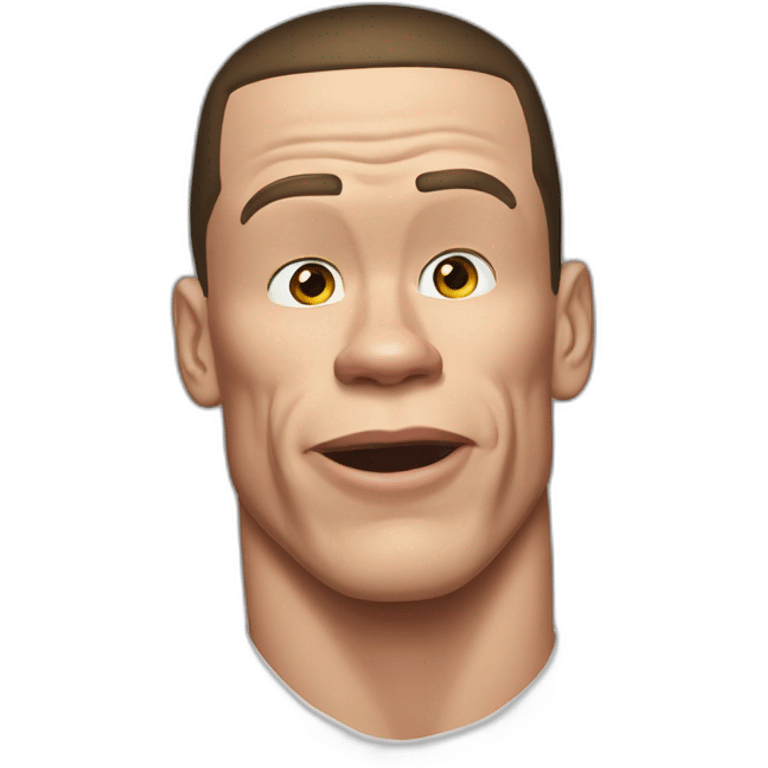 John Cena make a kiss emoji