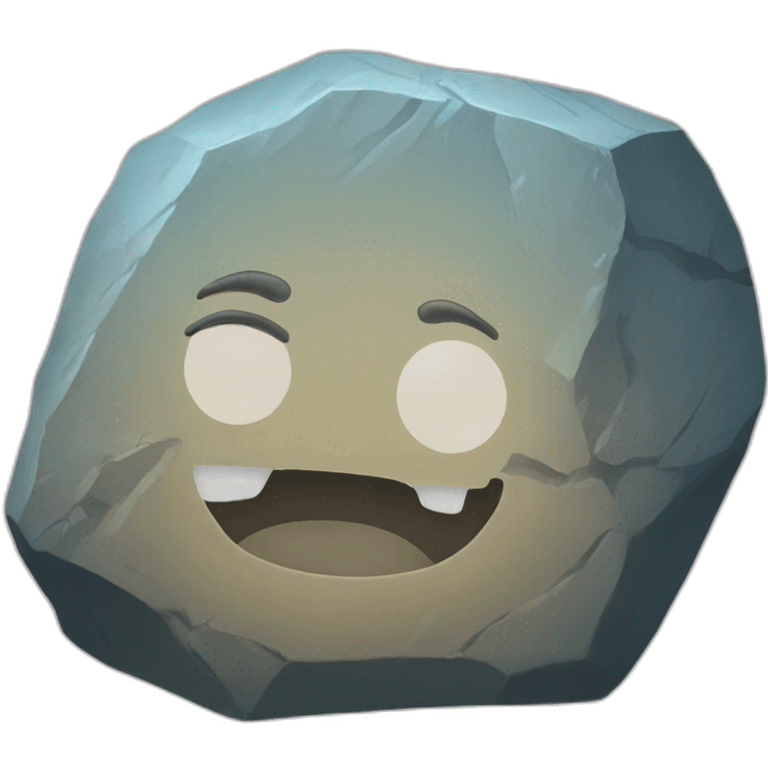 faded rock emoji