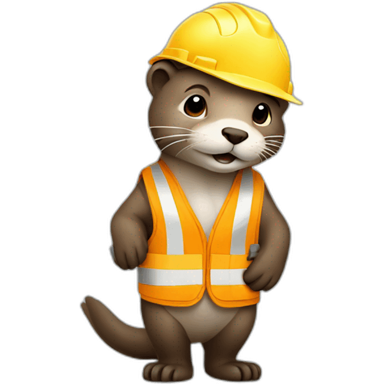 otter as construction worker emoji