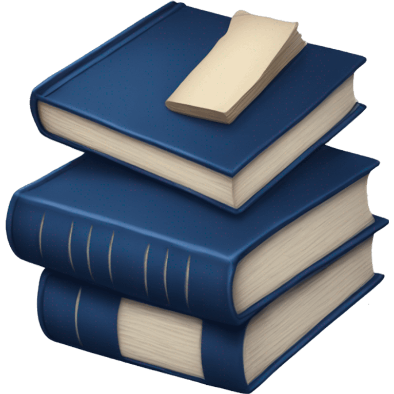 dark blue books emoji