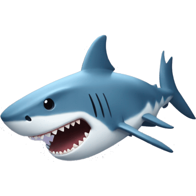 Imagine me as a shark emoji