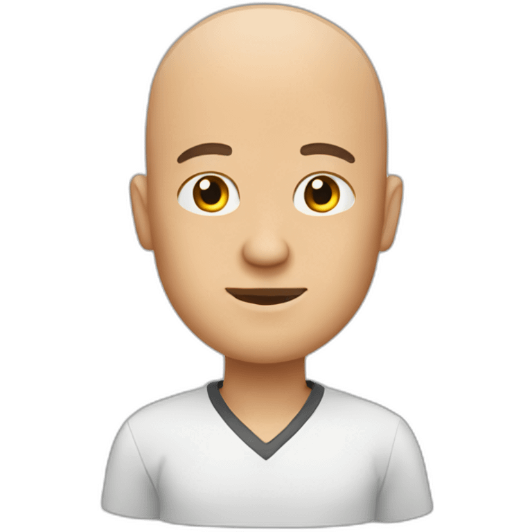 bald head man emoji