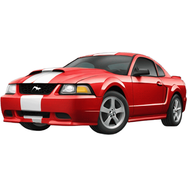 Red 2003 ford mustang emoji