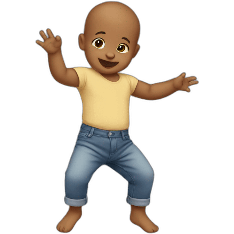 Baby dancing emoji