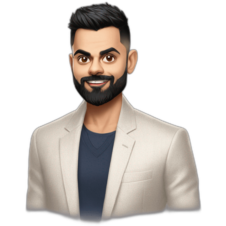 virat kohli in fashion emoji