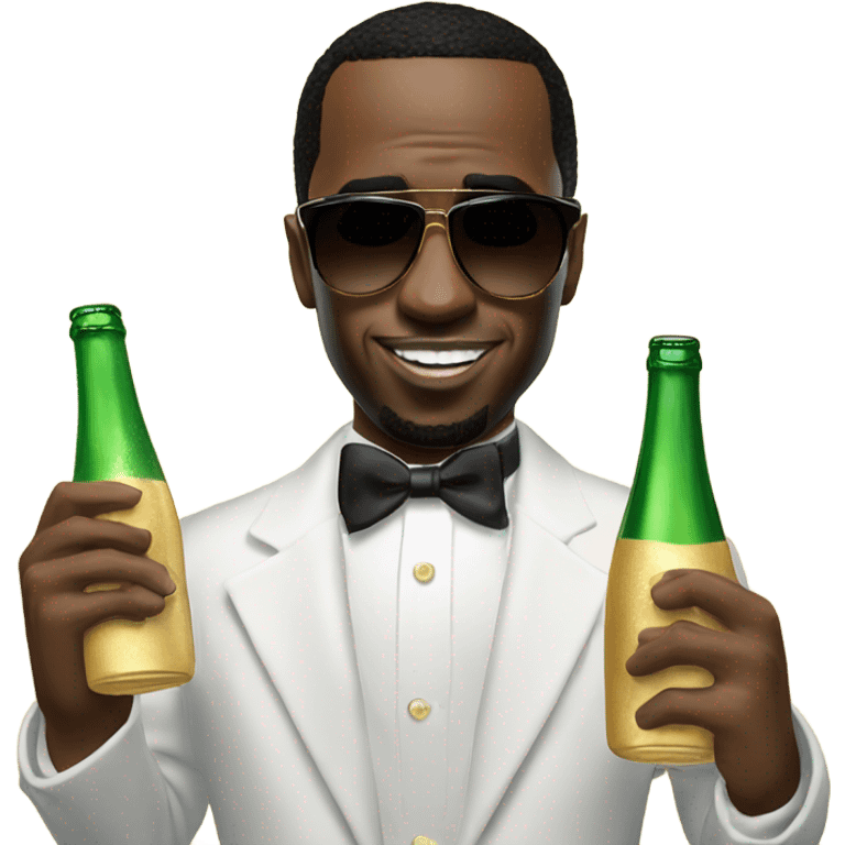 P diddy with Champaign  emoji