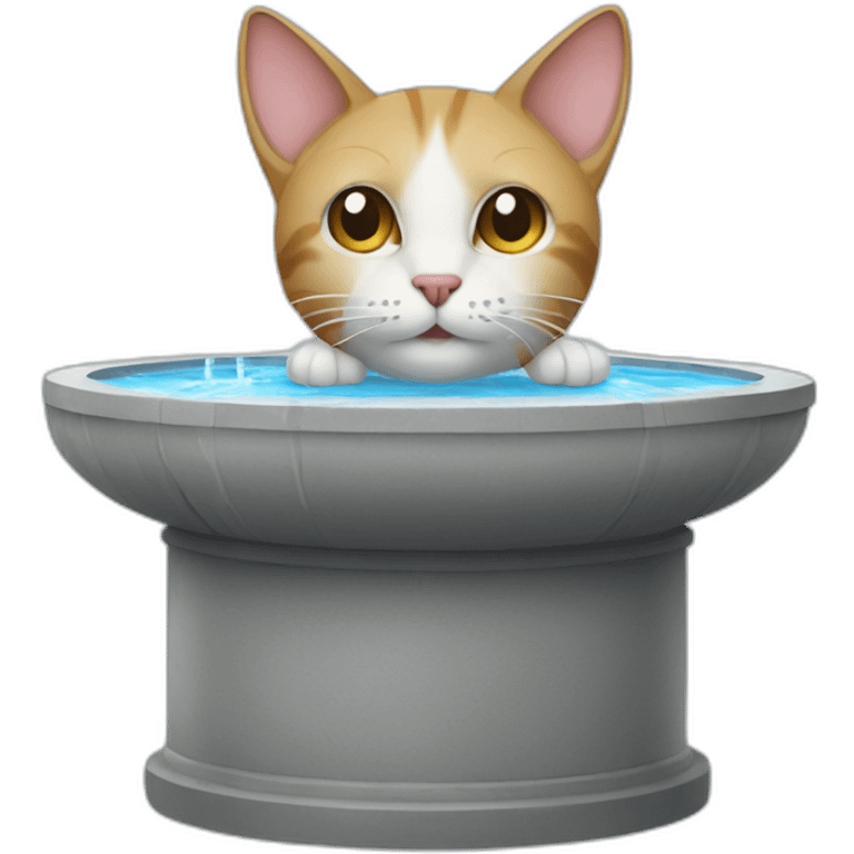 Cat water fountain emoji