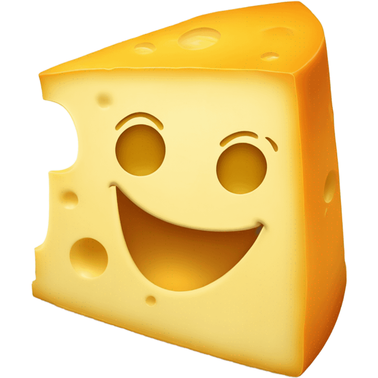 Cheese with face  emoji