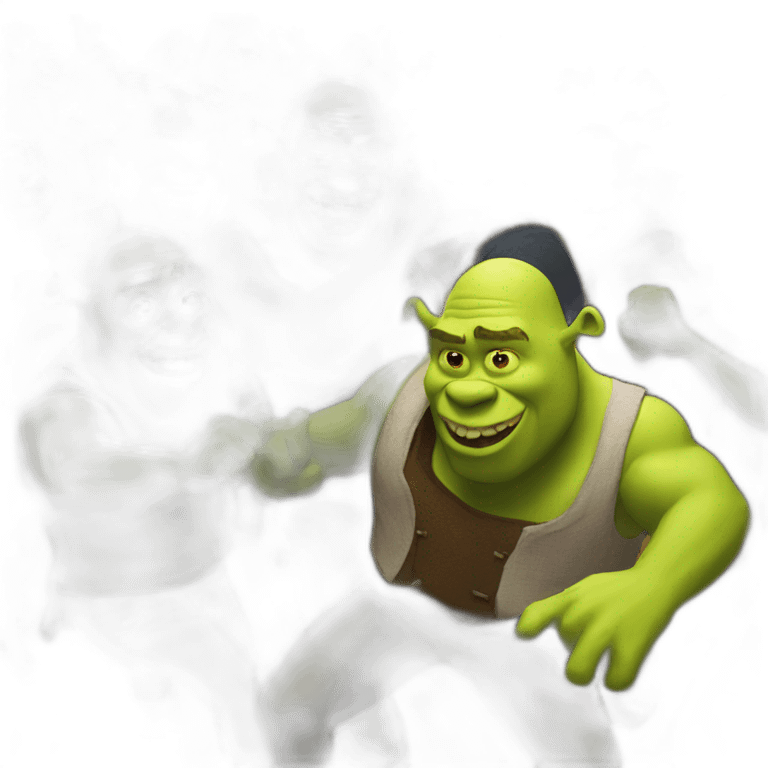 Dancing shrek rave party emoji