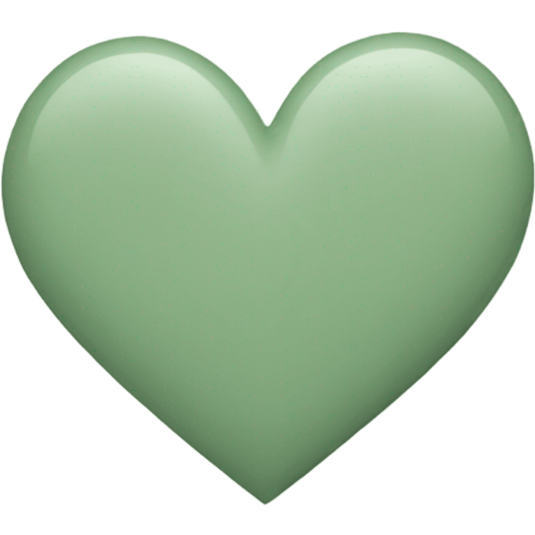 sage green heart emoji