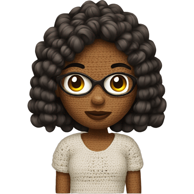 Crochet girl emoji