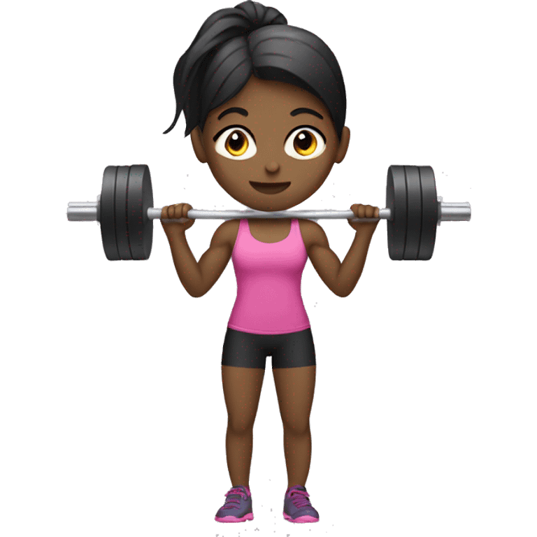 Girl weight lifter emoji