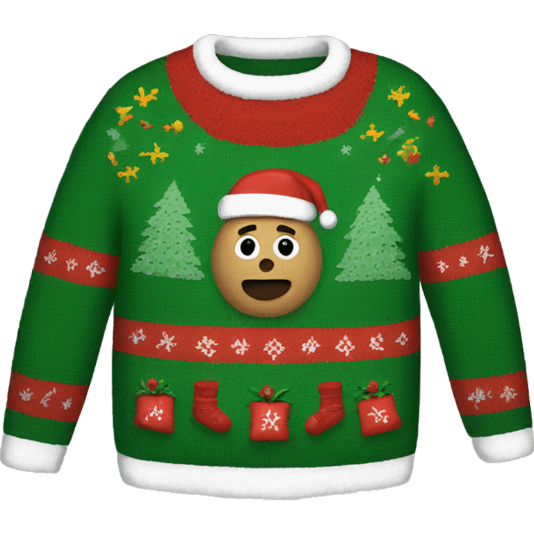 ugly christmas sweater emoji