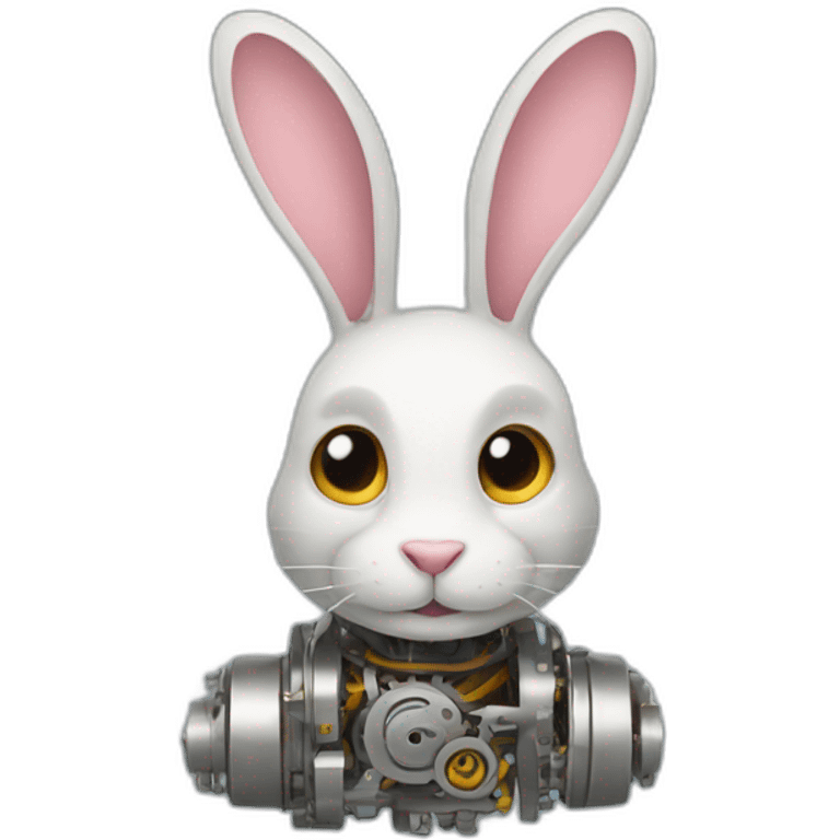 Mechanical rabbit emoji