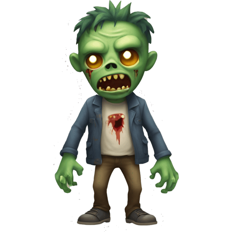 Monstre zombie full body emoji